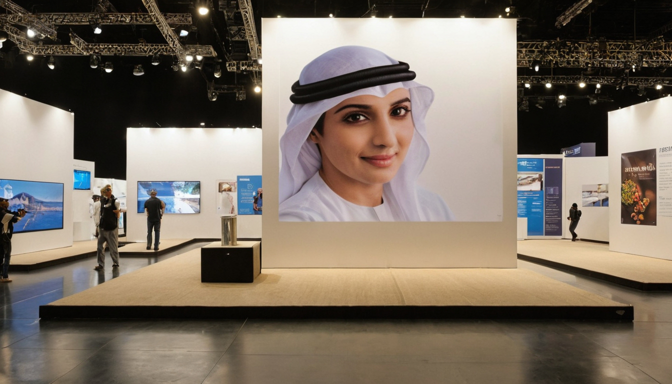 What approvals does an exhibition LED wall require at DWTC and another UAE venue